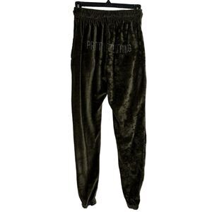 Pretty Little Thing Green Micro Cordoruy Jogger Pants Women's 4